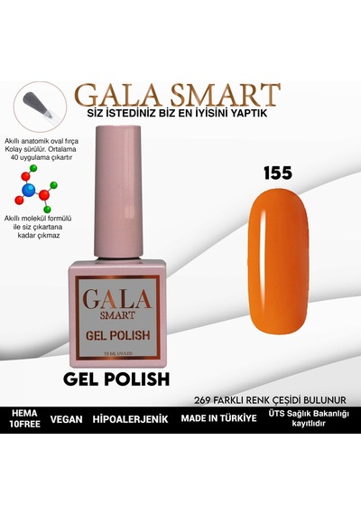 Gala Smart Classic Kalıcı Oje 10 Mle No:155