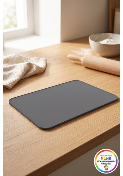 Silikon Pişirme Matı Fırın Tepsisi Kaymaz Kurabiye Pişirme Kağıdı Alternatifi 40x30 Cm Çok Renkli