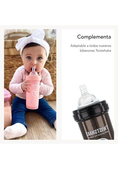 Twistshake Silikon Anti-kolik 2'li Biberon Emziği Plus 6 Ay+