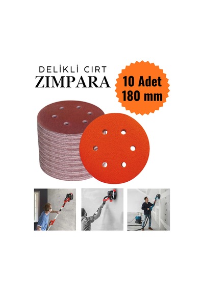 10 Adet Delikli Cırt Zımpara 180 Mm - Spiral Taşlama Uyumlu 100 Kum Zımpara Kağıdı Duvar Zımparası Velcro Sanding Disc 180mm 10 Adet Delikli Cırt Zımpara 180 Mm - Spiral Taşlama Uyumlu 100 Kum Zımpara Kağıdı Duvar Zımparası Velcro Sanding Disc 180mm