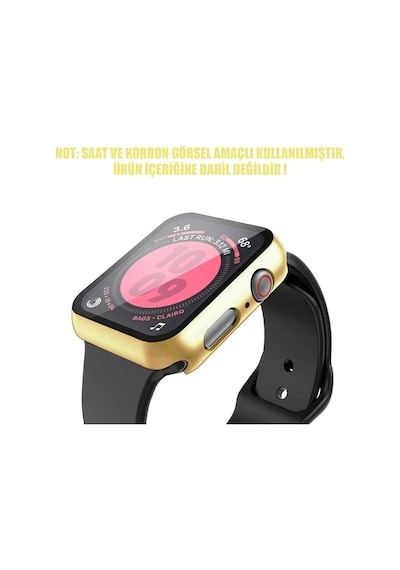 Lexroo Aple Watch Series 6 44mm İçin Kılıf Matte Premium Slim Watchband Gold Watch Series - Gold