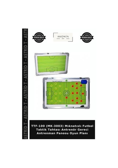 Ttf-100 Mk-3003 Mıknatıslı Futbol Taktik Tahtası Antrenör Gereci Antrenman Panosu Oyun Planı