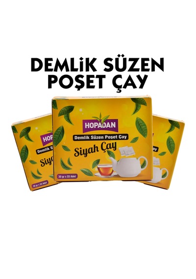Hopadan Demlik Süzen Siyah Poşet Çay 3 x 1 KG