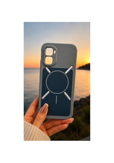 Infinix Gt 50 Pro X6891 Uyumlu Kılıf Magsafe Özellikli Lüks Soft Touch Kamera Korumalı Kapak Gri