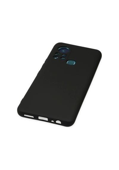 Cosmotex Newface İnfinix Hot 11s Kılıf Nano İçi Kadife Silikon - Siyah Sıyah