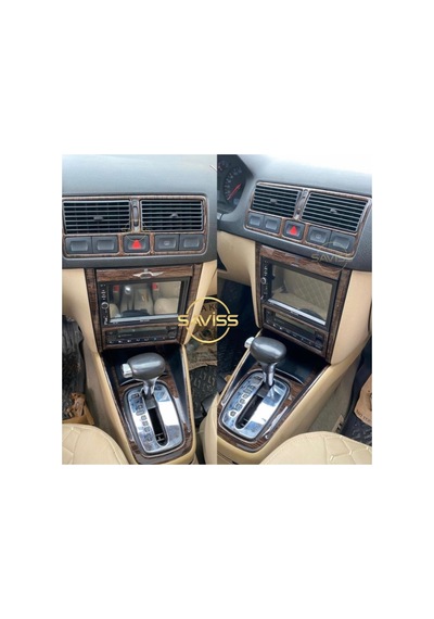 Volkswagen Golf4 Otamatik Vites Uyumlu Özel Desen Koyu Meşe Full Set Torpido Maun Kaplama Koyu Meşe