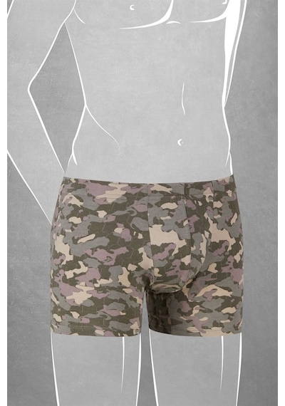 Doreanse Erkek Çocuk Modal Kamuflaj Desenli Normal Paça Boxer 612