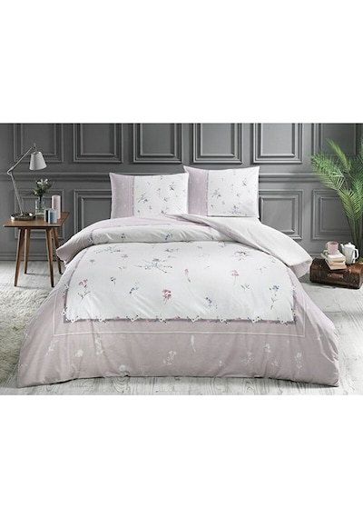 ÇİFT KİŞİLİK NEVRESİM TAKIMI PEMBE NEMESIA Açık Mavi