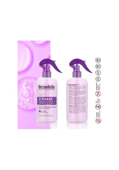 Dermobella Pro+ Çift Fazlı Isıya Karşı Koruyucu Kolay Tarama Spreyi 250 Ml Diğer
