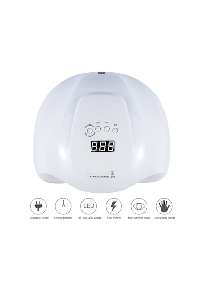 Cloody X54 Watt 57 36 Led Uv Led Kalıcı Oje Protez Tırnak Kurutucu Lamba