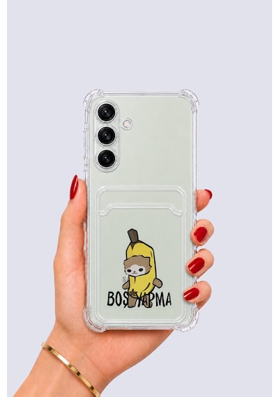 Hepsi Samsung Galaxy Uyumlu S24 Kartlıklı Boş Yapma Desenli Kılıf Najmaddin Çok Renkli