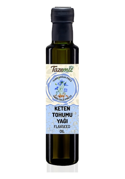 Tazemiz Soğuk Sıkım Keten Tohumu Yağı 250 ML