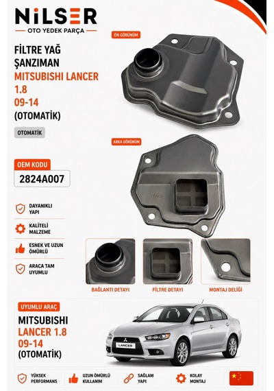 Mitsubishi Lancer Şanzıman Yağ Filtre 2009- 2014 1.8 Otomatik