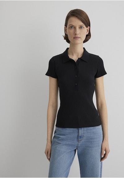 Mavi - Siyah Polo Tişört 1613120-900 Siyah
