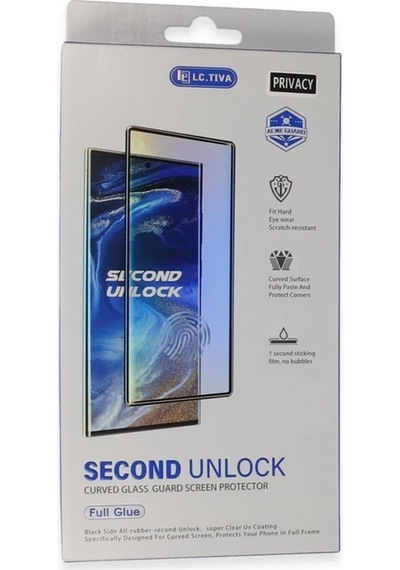 Mey İthalat Samsung Galaxy S24 Ultra Durable Full Glue Curved Hayalet Cam
