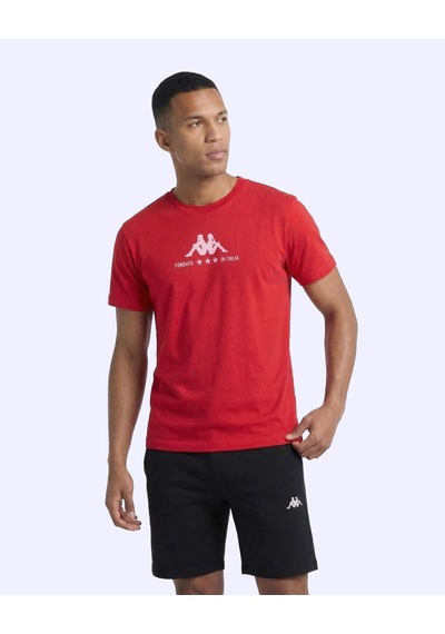 Kappa Fontado Tee Erkek Kırmızı Regular Tişört