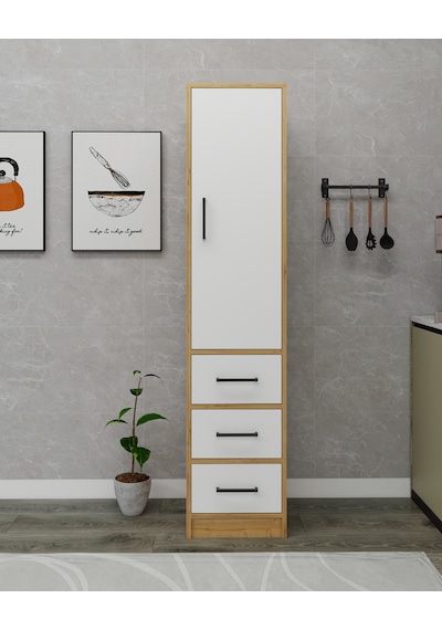 Modera Çok Amaçlı Dolap 3 Çekmeceli Kapaklı Modern Saklama Dolabı, Mutfak Banyo Dolabı, Safirmeşe Beyaz Safirmeşe Beyaz Modera Çok Amaçlı Dolap 3 Çekmeceli Kapaklı Modern Saklama Dolabı, Mutfak Banyo Dolabı, Safirmeşe Beyaz Safirmeşe Beyaz