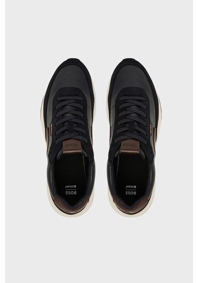 Boss Deri Sneaker Ayakkabı Erkek Ayakkabı 50568951 002 Siyah