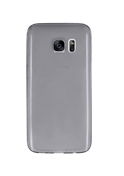 Samsung Galaxy Uyumlu S7 Kilif Soft Silikon Seffaf-Siyah Arka Kapak 111103310