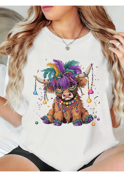 Noıssey Urban Pop Graphic Kadın Tişört Koleksiyonukod 5398 Beyaz