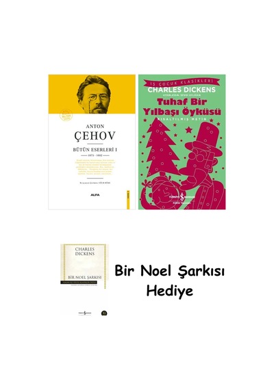 Anton Çehov Bütün Eserleri 1 Ciltli + Tuhaf Bir Yılbaşı Öyküsü + Bir Noel Şarkısı