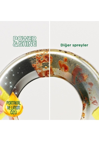 Power Shine Mutfak Ultra Yağ Çözücü Sprey 750 Ml 3 Adet