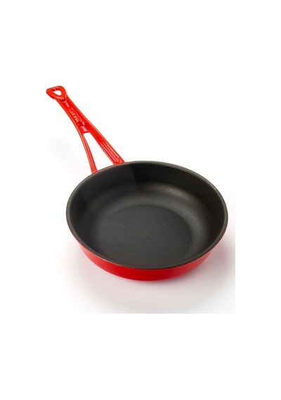 Lava Döküm Yuvarlak Kızartma Tavası Döküm Demir Yekpare Saplı Çap Ø 24cm. 001