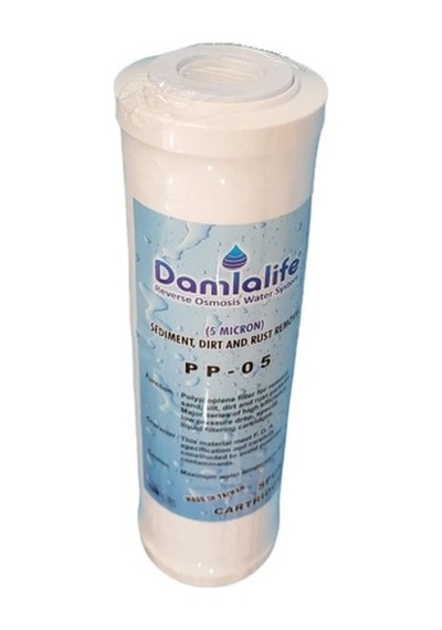 Enkaplı 10'' Kapaklı 5 Micron Sediment Spun Elyaf Filtre