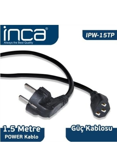 Kablo Power Inca 1.5 Metre Power Kablosu Ipw-15Tp