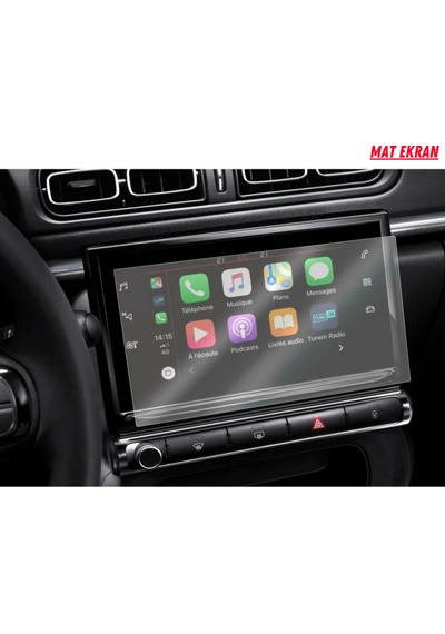 Citroen C3 Aircross 2020-2023 Navigasyon Ve Multimedya Uyumlu Mat Ekran Koruyucu