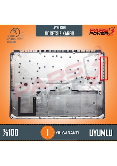 Asus Uyumlu Tuf Gaming Fx505Dv-Al128 Notebook Alt Kasa - Laptop Altkasa Versiyon 1