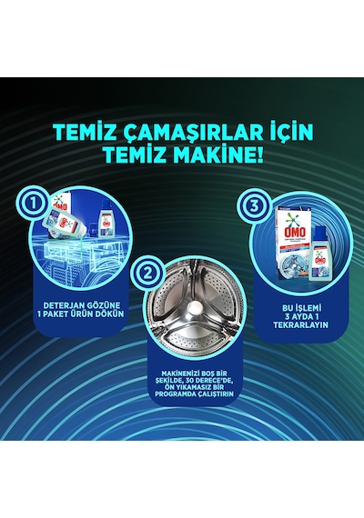 Omo Çamaşır Makinesi Temizleyicisi Çam Esintisi 3 x 200 ML