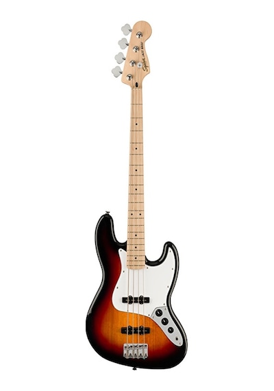 Squier 0378602500 Affinity Jazz Bass Gitar 3-color Sunburst Akçaağaç Klavye İnce Sap Ve Klasik J-bass Tonları