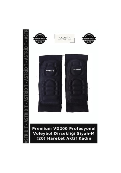 Premium Vd200 Profesyonel Voleybol Dirsekliği Siyah-m 20 Hareket Aktif Kadın