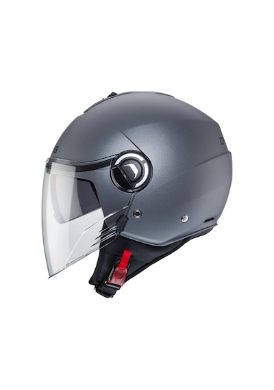 Caberg Riviera V4 Metalik Gri Güneş Vizörlü Yarım Açık Motosiklet Kaskı Gri