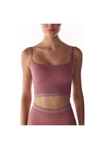 Penti Pembe Çizgili Dikişsiz Seamless Spor Sütyeni