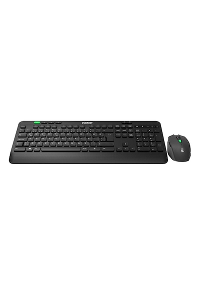 Everest Km-2620 Siyah Usb Sessiz Switch İnce Kablosuz Q Multimedia Klavye + Mouse Set Everest