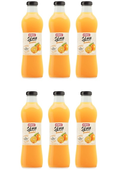 Dimes Sıkma %100 Portakal Suyu 700 Ml X 6 Adet