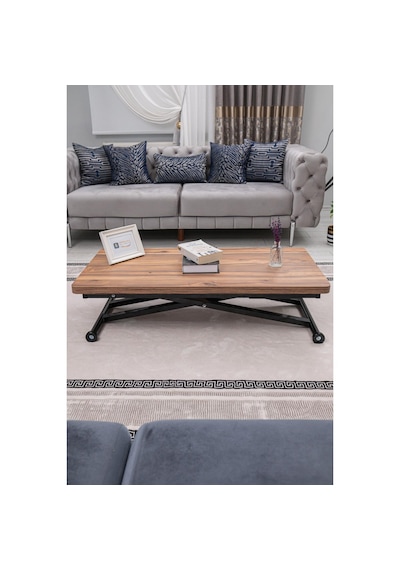 Home Üst Tabla Mdf Urartu Oval Köşe Alt Siyah Renk