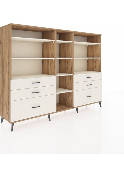 Hyperion Dolap 10 Raflı 6 Çekmeceli 220x44x163 Çam-aytaşı Çam-aytaşı Hyperion Dolap 10 Raflı 6 Çekmeceli 220x44x163 Çam-aytaşı Çam-aytaşı