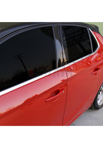 S-Dizayn Opel Corsa F Krom Cam Çıtası 6 Prç. 2019 Üzeri