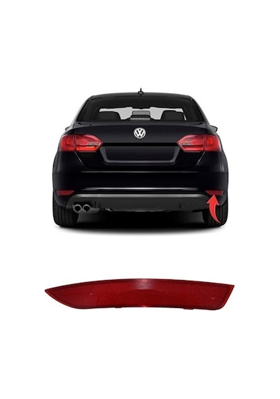 Volkswagen Jetta 2011-2014 Arka Tampon Reflektörü Sağ Oem 5c6945106a