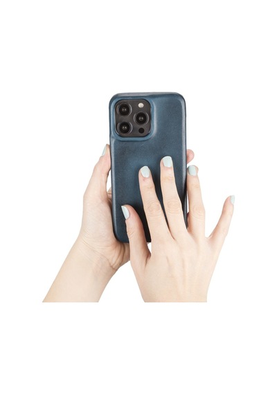 Bouletta Apple İphone 14 Pro Max Uyumlu Deri Arka Kapak F360 Brn4