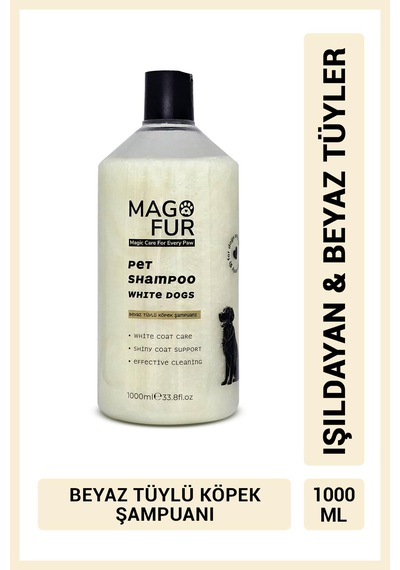 Mago Fur Beyaz Tüylü Köpek Şampuanı - 1000 Ml