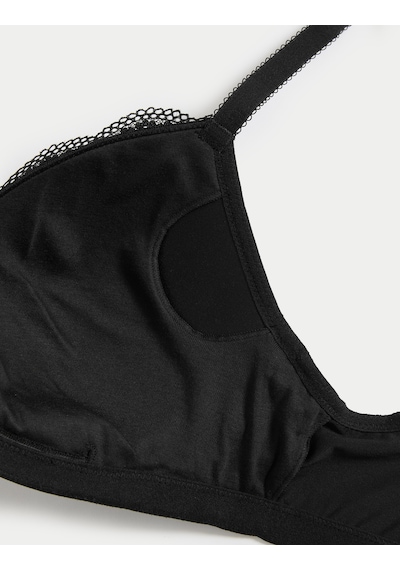 Marks & Spencer Dantel Detaylı Sütyen T33001837 Siyah