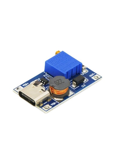 Mt3608 Type C Usb 28v 2a Dc Boost Modül Ayarlanabilir Voltaj Yükseltici Güç Kaynağı Step Up Dc Çevir