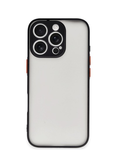 Apple iPhone Uyumlu 16 Pro - Kılıf Montreal Silikon - Kapak - Siyah