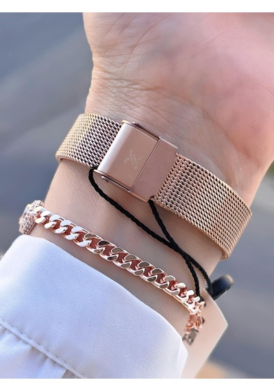 Daniel Klein Çelik Kordon 30 Mt Suya Dayanıklı Kadın Kol Saati+bileklik Byn.13966.5 Rose Gold