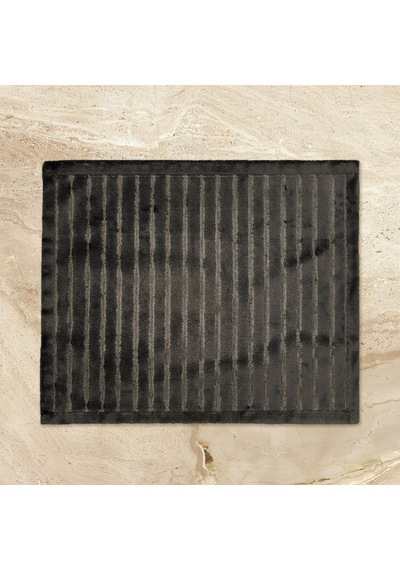 Soft Nuvo Banyo Paspası - Antrasit - 60x100 Cm + 50x60 Cm Renkli