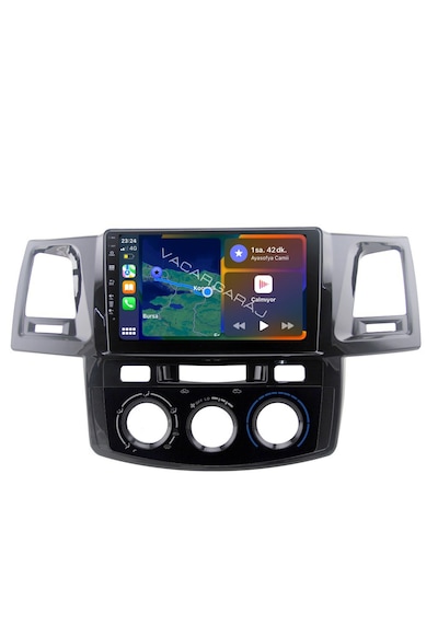 Toyota Hılux 2006-15 9" Uyumlu Androıd Multimedya Gerçek 2/32 Kablosuz Carplay Geri Görüş Kameralı 9"